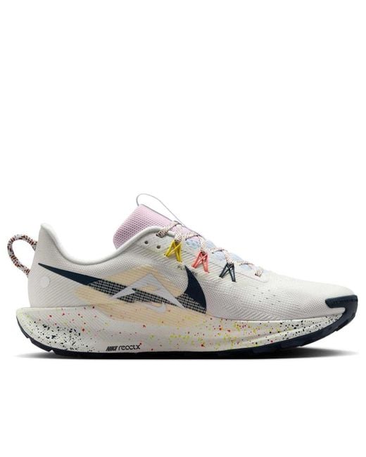 Nike White React Pegasus Trail 5 'Summit Armory' for men