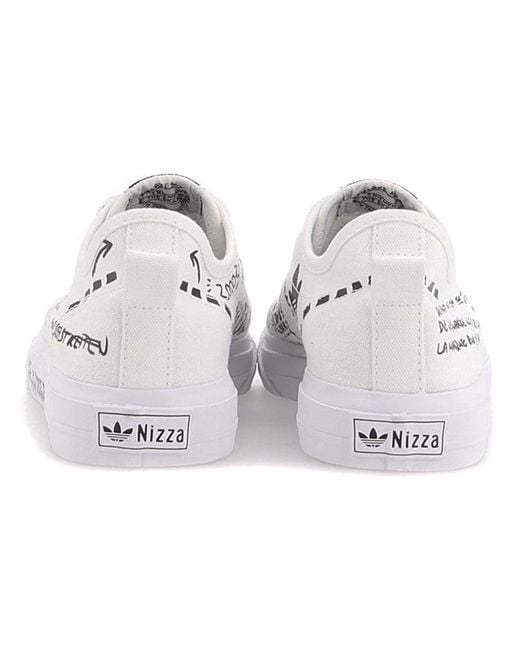 Adidas White Nizza Rf 'Sharpie Pack' for men