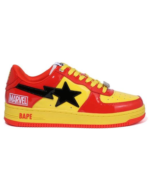 A Bathing Ape Red (Wmns) X Marvel Bape Sta