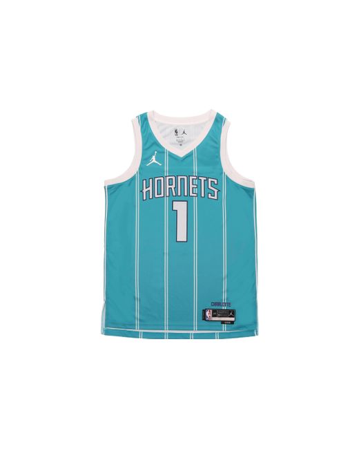 Nike Blue Dri-Fit Nba Charlotte Hornets Lamelo Ball Icon Edition 2022/23 Swingman Jersey for men