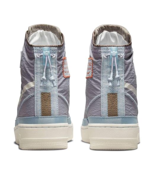 Nike Blue (Wmns) Air Force 1 Shell 'Provence Fan'
