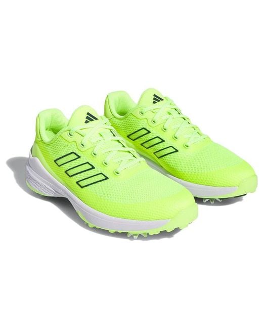 Adidas White Zg23 Vent Golf Shoes 'Lucid Lemon Arctic Night' for men