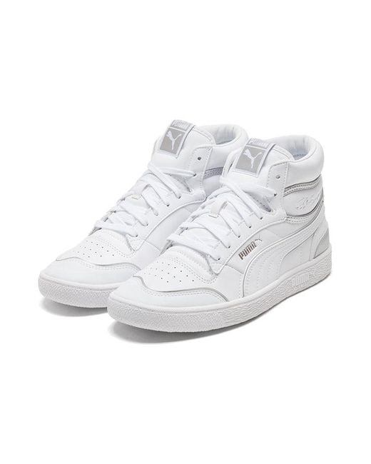 PUMA White (Wmns) Ralph Sampson Mid Metal