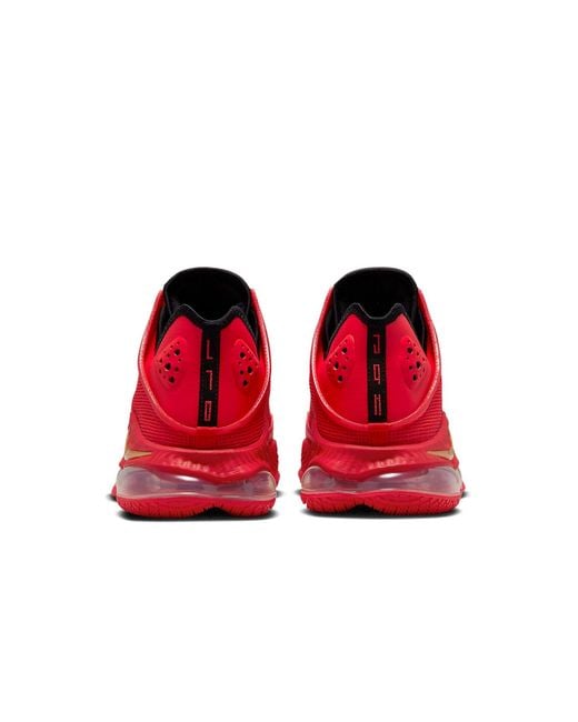 Nike Red Lebron 19 Low 'Light Crimson' for men