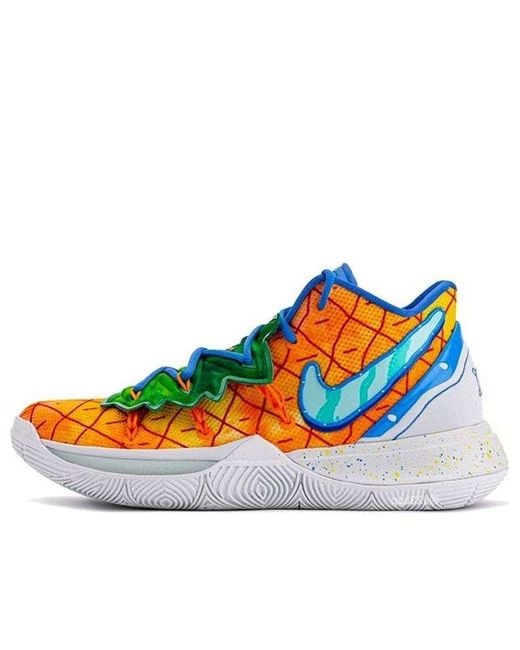 Nike Blue Spongebob Squarepants X Kyrie 5 'Pineapple House' for men