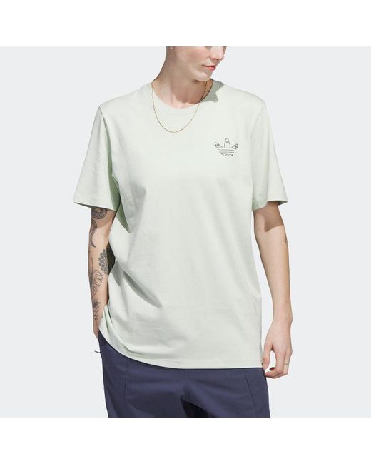 Adidas Green Originals Henry Jones Paris T-Shirt 'Linen' for men
