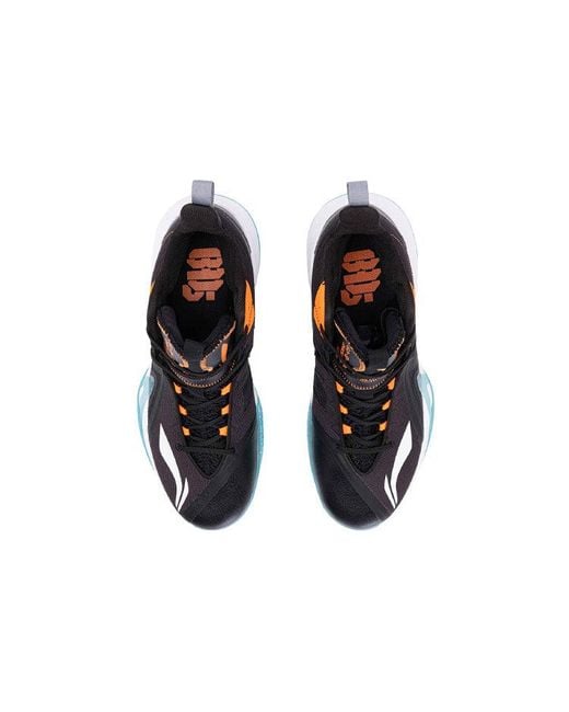 Li-ning Blue Bad Five Mid-Top Basketball Competition Shoes for men