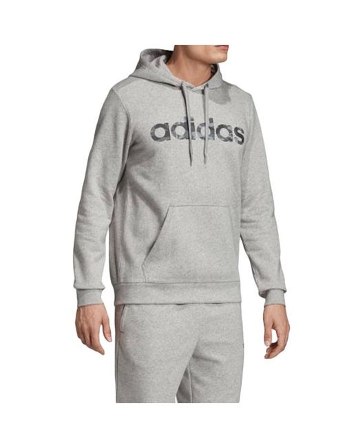 Adidas Gray E Camo Lin Swea Sports Hooded Shirt Sweatermen for men