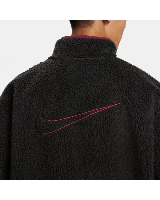 Nike Black Nsw Reversible Winter Jacket for men