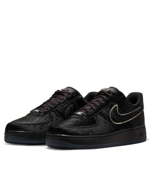 Nike Black Air Force 1 Low 'Virginia Union University Yardrunners Panthers' for men