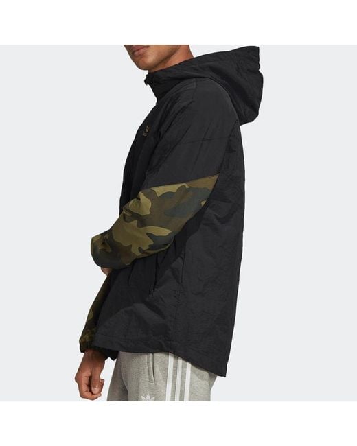 Adidas Blue Camouflage Windbreaker for men