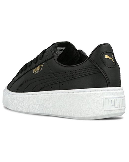 PUMA Black (Wmns) Basket Platform Core
