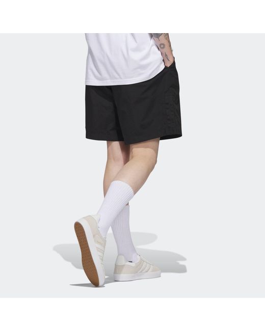 Adidas Black Originals Skateboarding Water Shorts for men