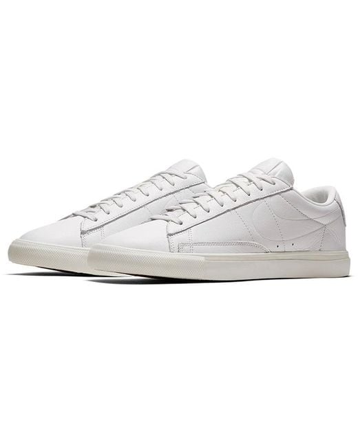mens nike blazer low white