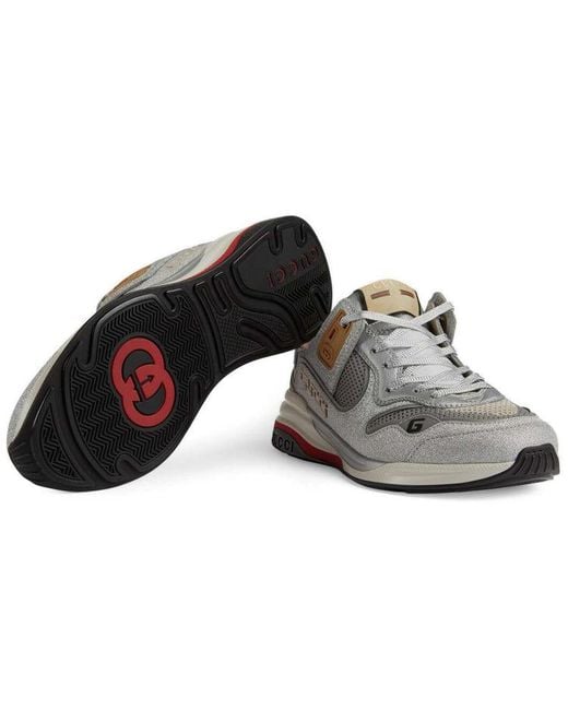 Gucci White Ultrapace Mesh Sneaker
