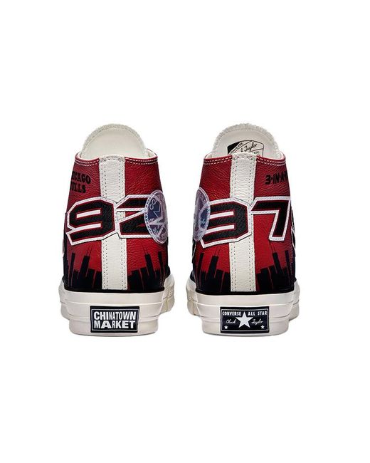 Converse Red Chinatown Market X Chuck 70 High 'Bulls Championship Jacket' for men