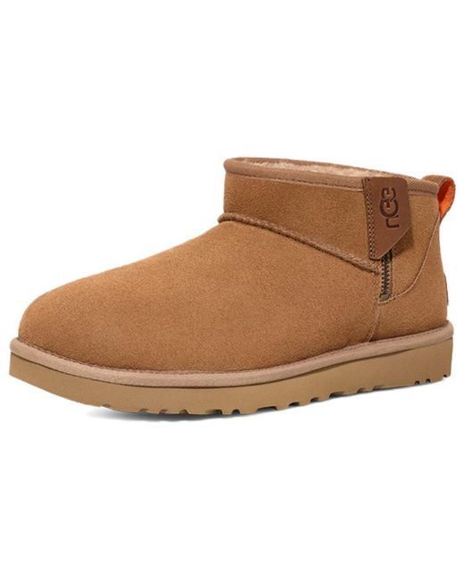 Ugg Brown Classic Ultra Mini Zip Boot 'Chestnut Soda' for men