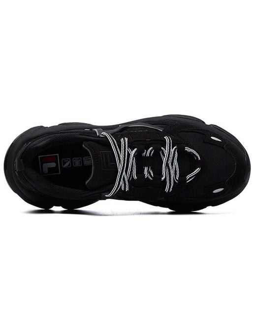 Fila Black Fila Rjv Low-Top Running Shoes for men