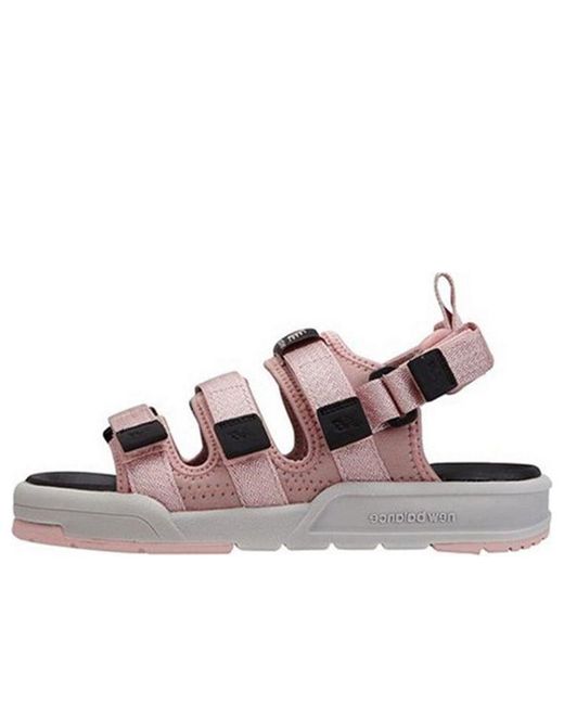 New Balance Velcro Pink Sandals in Brown | Lyst