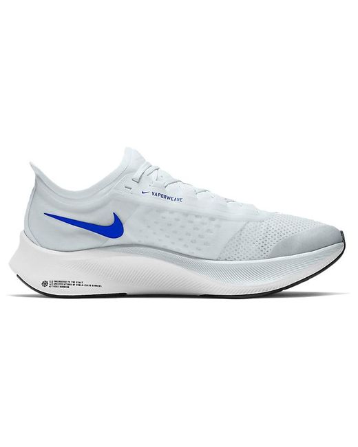 Nike Zoom Fly 3 Pure Platinum Crimson in Blue for Men | Lyst