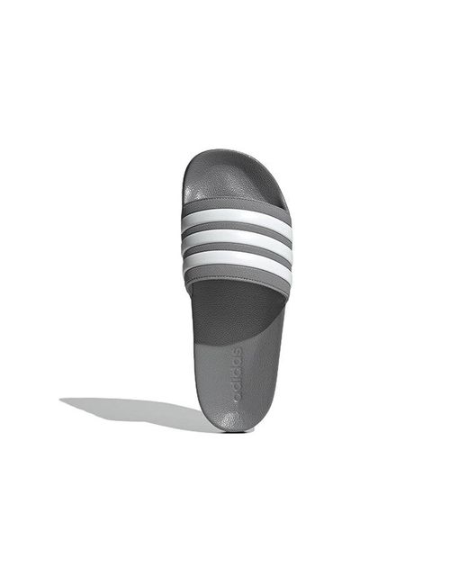 Adidas Gray Adilette Shower Slides Cozy Wear-Resistant Slippers for men