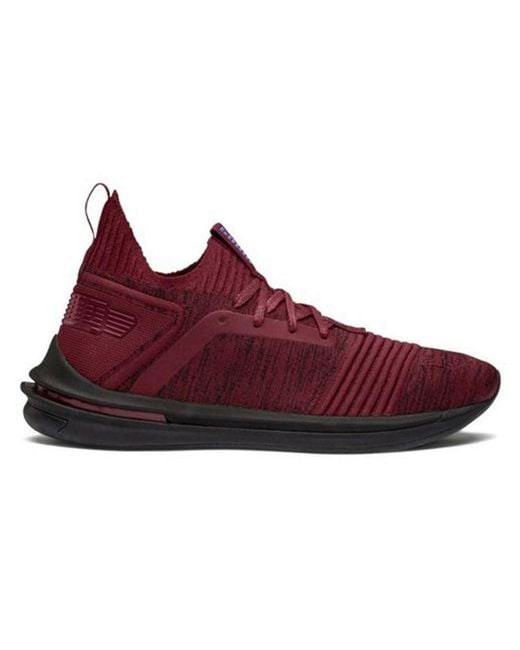 PUMA Red Ignite Limitless Sr Evoknit Low Top Running Shoes for men