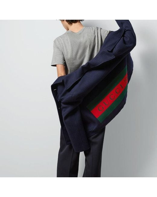 Gucci Gray Cotton Jersey Printed T-Shirt for men