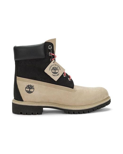 Timberland Black Premium 6 Inch Waterproof Boots Regenerative Leather' for men