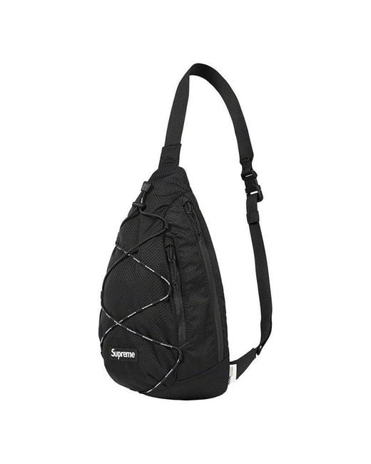 supreme sling bag ボディバッグ Supreme Sling Bag in Black for Men | Lyst
