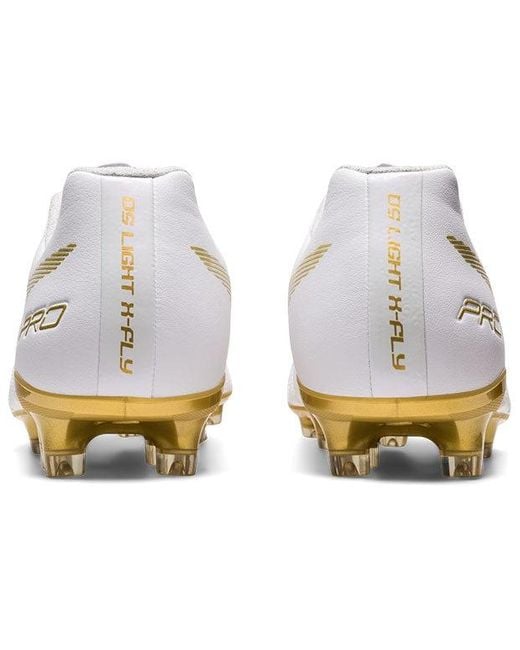 Asics White Ds Light X-Fly Pro Soccer Shoes for men