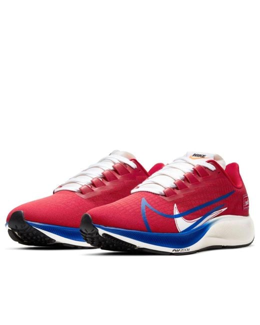 Nike Red Air Zoom Pegasus 37 Premium 'Gym Game Royal' for men