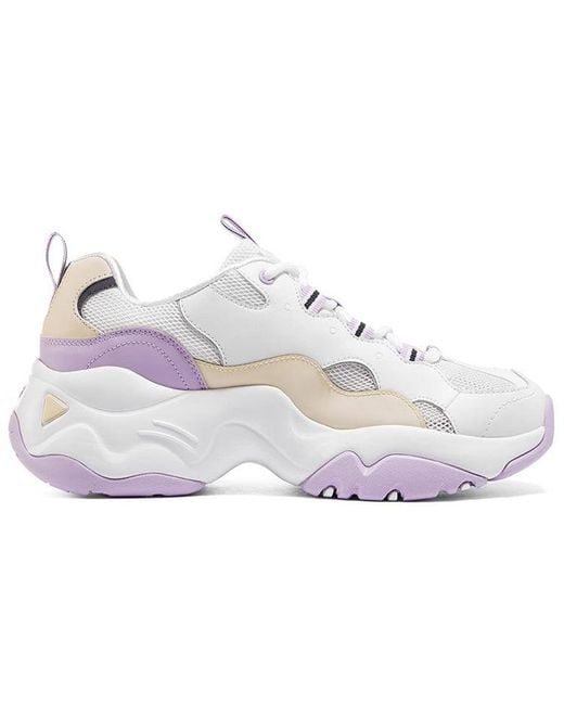 Skechers White (Wmns) D'Lites 3.0 Low Running Shoes Gs