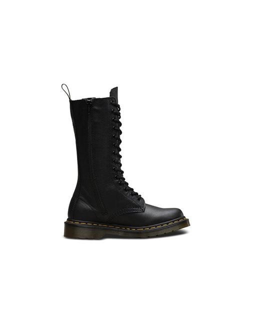 Dr. Martens Black (Wmns) 1B99 Leather Mid Calf Boot Virginia'