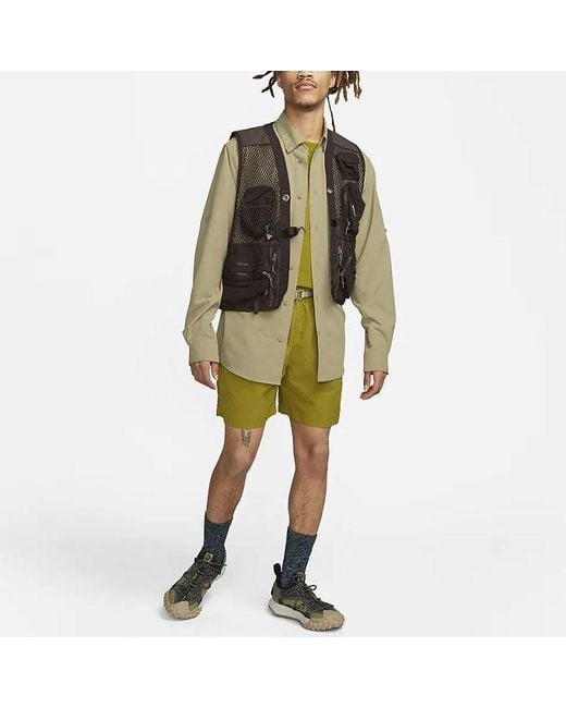 Nike Green Acg Trail Short 'Moss Light Orewood' for men