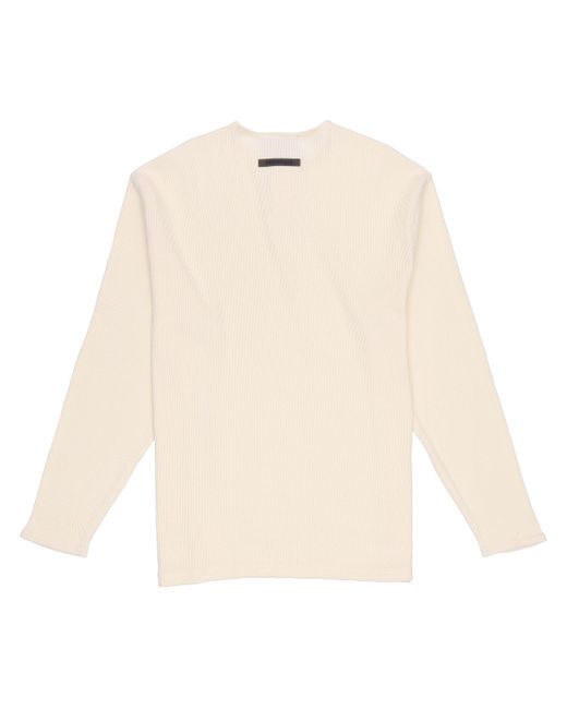 Fear Of God White Fw20 Thermal Long Sleeve Henley Tee 'Cream' for men