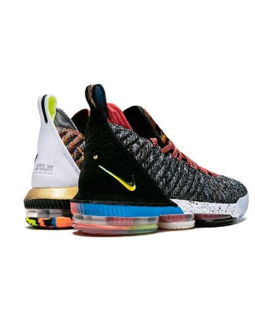 lebron 16 black blue