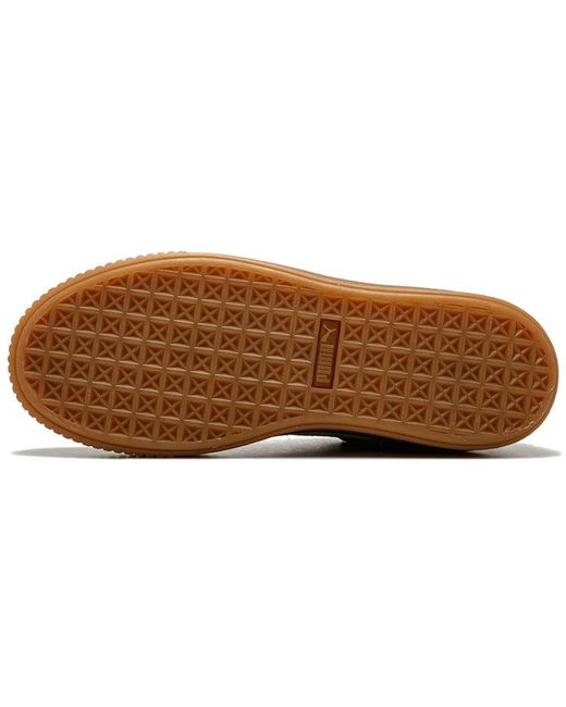 PUMA Black (Wmns) Suede Platform Gum'