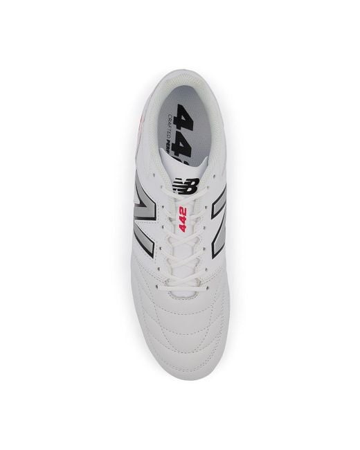 New Balance White 442 Team Hg Wt2 for men