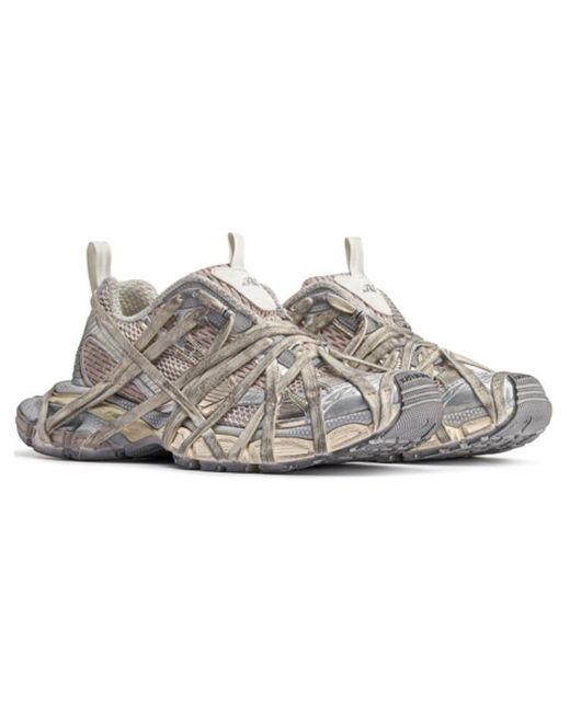 Balenciaga Gray 3Xl Extreme Lace Sneakers 'Light Mesh And Polyurethane' for men