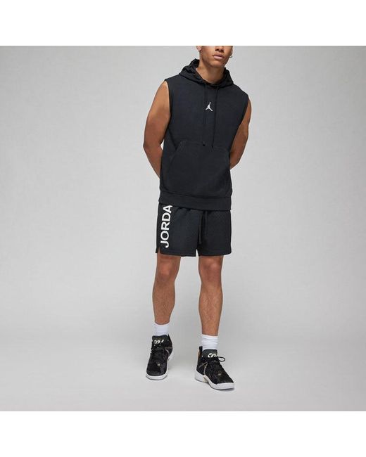Nike Black Dri-Fit Sport Sleeveless Breathable Solid Color Pullover Hooded Vest for men