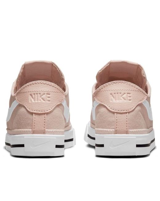 Nike White (Wmns) Court Legacy Canvas Skate Shoes