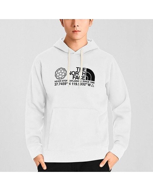 The North Face White Coordinates Pullover Hoodie for men