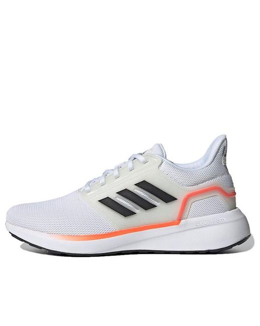 Adidas White Eq19 Run Shoes Solar' for men