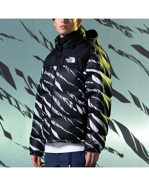 The North Face Black Down Parka Nuptse Jacket for men