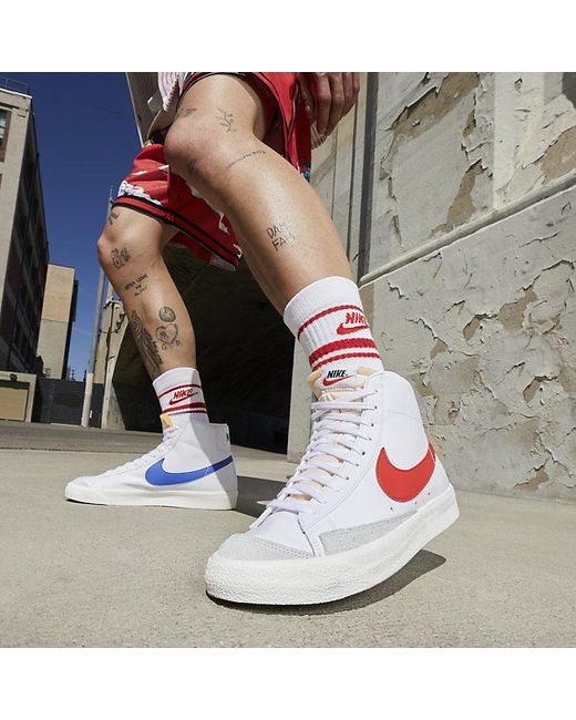 Nike White Blazer Mid '77 Vintage 'Vintage Mismatched Swoosh' for men