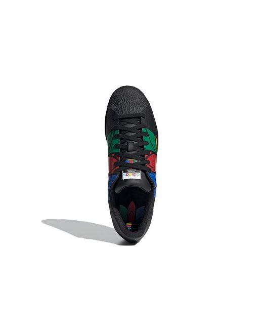 Adidas Blue Superstar Pure 'Colorful Trefoil for men