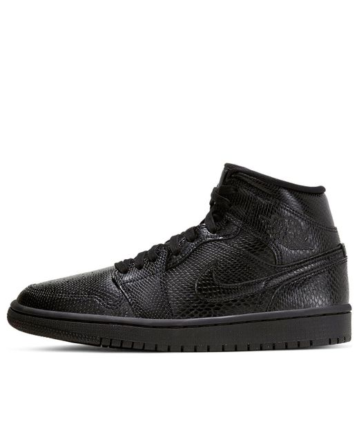Nike Black (Wmns) 1 Mid Snakeskin'