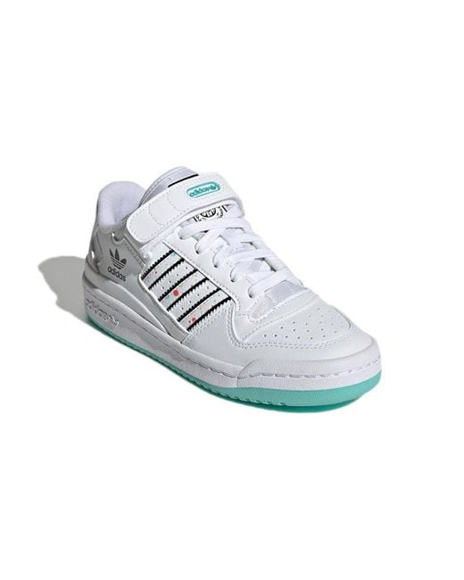 Adidas White Originals Forum Low J X Kevin Lyon for men