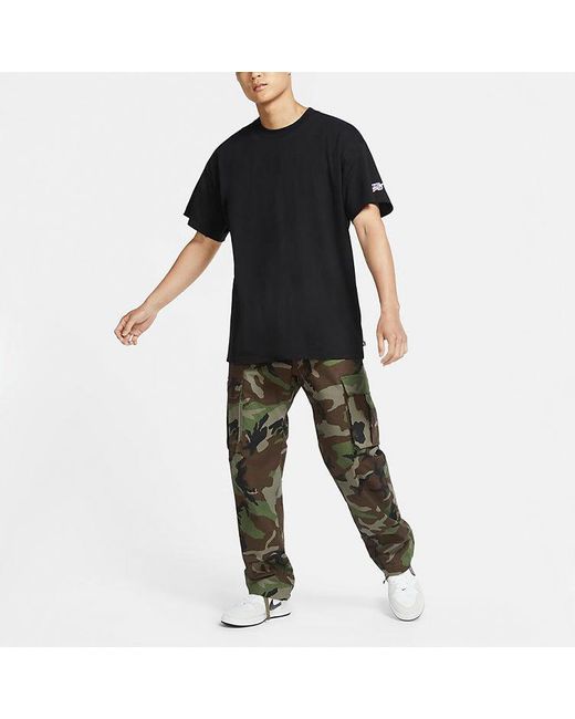 Nike Black Sb Skateboard Casual Sports Skateboard Round Neck Short Sleeve for men