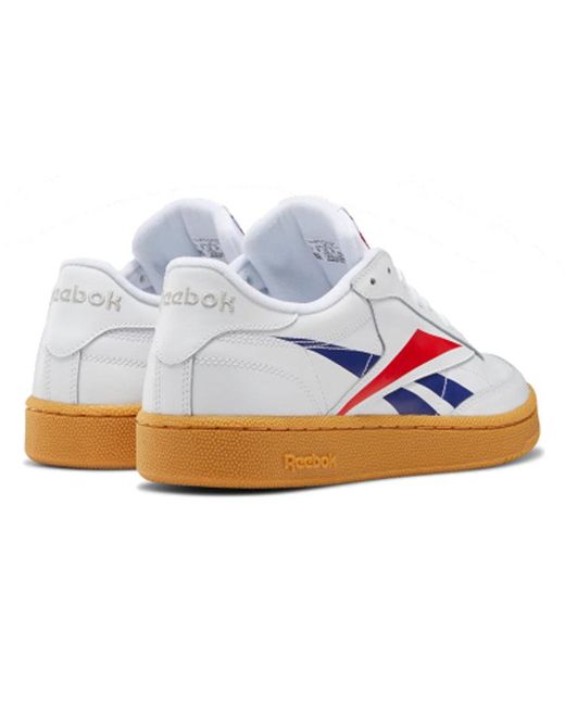 Reebok White Club C Vector Gum' for men